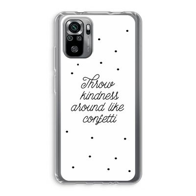 Confetti: Xiaomi Redmi Note 10S Transparant Hoesje