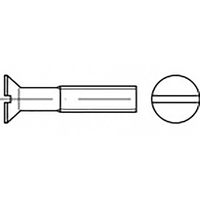 TOOLCRAFT TO-6867915 Verzonken schroeven M5 12 mm Sleuf RVS V4A A4 200 stuk(s) - thumbnail