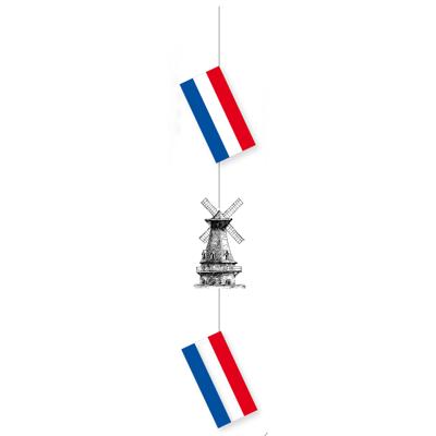 Hangslinger Holland - 100 cm - papier - nederlandse vlag - molen - nederland thema