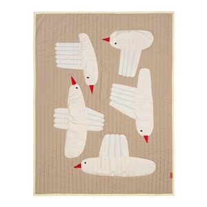 ferm LIVING Bird Plaid - L 80 x B 110 cm - Zand