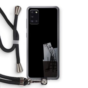 Musketon Painter: Samsung Galaxy A31 Transparant Hoesje met koord