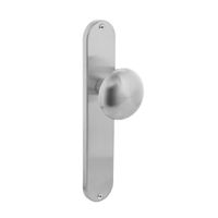 Intersteel Knop Paddenstoel op schild blind rvs geborsteld - thumbnail