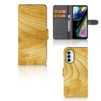 Motorola Moto G52 | Moto G82 | Book Style Case | Licht Hout Motorola Moto G52 | Moto G82 | Book Style Case | Licht Hout