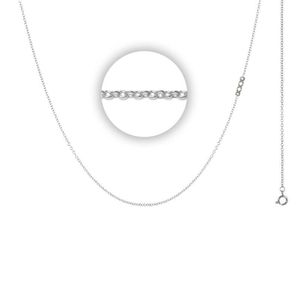 iXXXi Ketting met Logo 1 mm Zilver 50 cm