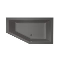 Xenz Society Hoekbad - 160x90x53 - afvoer Midden - Rechts - acryl - antraciet 6882-05