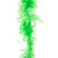 Carnaval verkleed veren Boa kleur fluor groen 2 meter - thumbnail