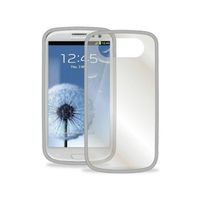 Samsung Galaxy S3 i9300 Puro Click-On Cover - Doorzichtig / Grijs - thumbnail