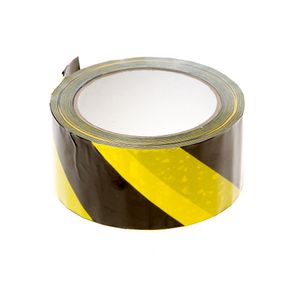 Vloermarkeringstape zw/gl 50mm x 33m