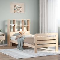 Bedframe zonder matras massief grenenhout 90x200 cm