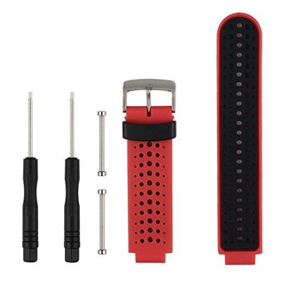 Tweekleurige siliconen sport polsband voor Garmin Forerunner 230/235/620/630/735XT (rood zwart)