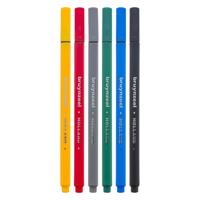 Bruynzeel fineliner set basis 6 kleuren