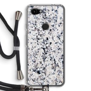 Gespikkelde marmer: Pixel 3a Transparant Hoesje met koord