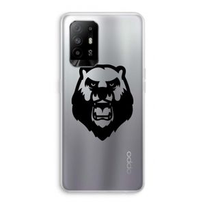 Angry Bear (black): Oppo A94 5G Transparant Hoesje
