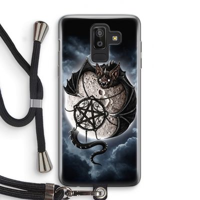 Volle maan: Samsung Galaxy J8 (2018) Transparant Hoesje met koord