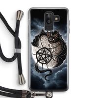 Volle maan: Samsung Galaxy J8 (2018) Transparant Hoesje met koord