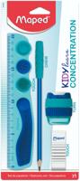 Tekenset maped kidy learn concentration 5st blauw