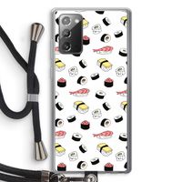 Sushi time: Samsung Galaxy Note 20 / Note 20 5G Transparant Hoesje met koord