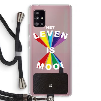 Het Leven Is Mooi: Samsung Galaxy A51 5G Transparant Hoesje met koord