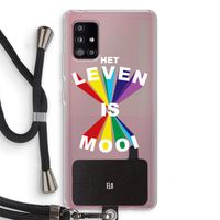 Het Leven Is Mooi: Samsung Galaxy A51 5G Transparant Hoesje met koord
