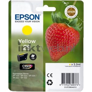 Epson Strawberry Singlepack Yellow 29 Claria Home Ink