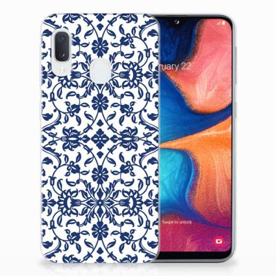 Samsung Galaxy A20e | TPU Case | Flower Blue