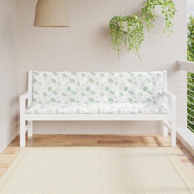 VidaXL Tuinbankkussens 2 st oxford stof bladpatroon