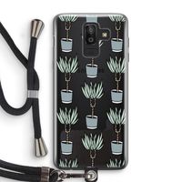 Boompje: Samsung Galaxy J8 (2018) Transparant Hoesje met koord