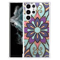 Samsung Galaxy S22 Ultra Case Purple Flower - thumbnail