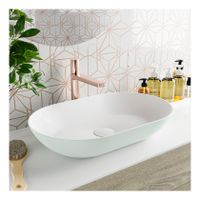 Waskom Mondiaz Onni | 55x10x35 cm | Solid Surface | Vrijstaand | Ovaal | Greey