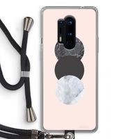 Marmeren cirkels: OnePlus 8 Pro Transparant Hoesje met koord
