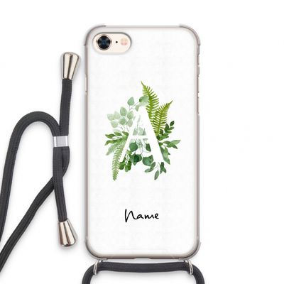 Green Brush: iPhone 7 Transparant Hoesje met koord