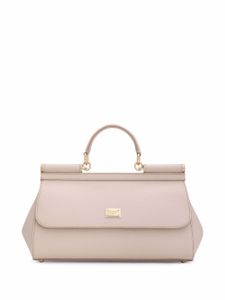 Dolce & Gabbana sac à main Sicily médium en cuir - Rose