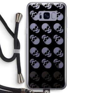 Musketon Skulls: Samsung Galaxy S8 Transparant Hoesje met koord