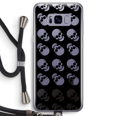Musketon Skulls: Samsung Galaxy S8 Transparant Hoesje met koord