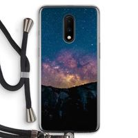 Travel to space: OnePlus 7 Transparant Hoesje met koord