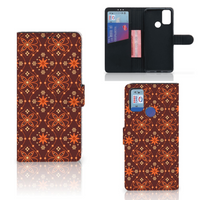 Alcatel 1S (2021) Telefoon Hoesje Batik Brown