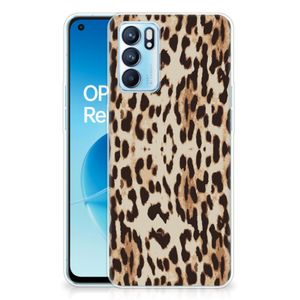 OPPO Reno 6 5G TPU Hoesje Leopard