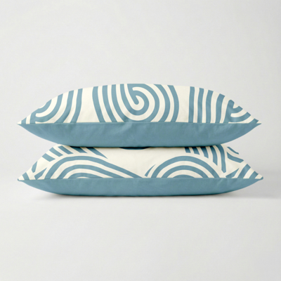 2-PACK: Kussenslopen - Curvy Lines - Dekbed-Discounter.nl