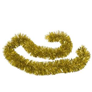 Kerstslingers - glitter goud - folie - 180 x 12 cm - extra brede slinger/kerstboom versiering