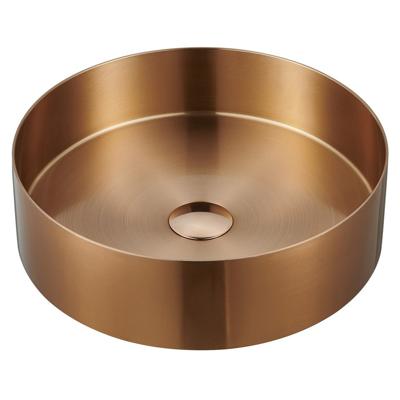 Waskom Sapho Aurum Rond 38 x 11 cm RVS Mat Koper Sapho