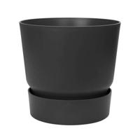 ELHO Greenville 40 ronde bloempot - Buiten - Ø 39 x H 36,8 cm - Zwart living