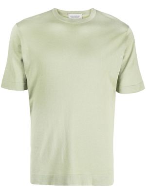 John Smedley t-shirt en coton à col rond - Vert
