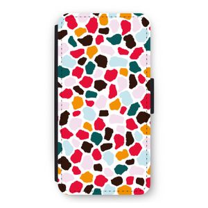 Colored Giraffe: iPhone 12 Flip Hoesje