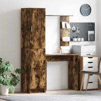 Bureau 2 pcs Gerookt eiken