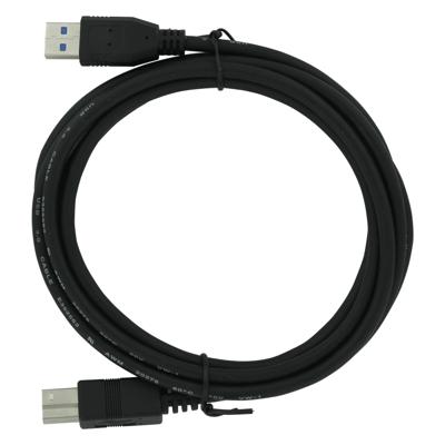 Huismerk Usb3.0 a naar usb3.0 b kabel 2 meter - zwart