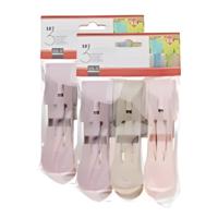 Gerimport handdoekknijpers - 6 stuks - pastel tinten - 8 x 6 x 12 cm - kunststof Gerimport handdoekknijpers - 6 stuks - pastel tinten - 8 x 6 x 12 cm - kunststof