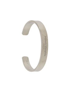 Maison Margiela bracelet à logo gravé - Argent