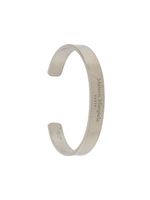 Maison Margiela bracelet à logo gravé - Argent