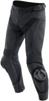 DAINESE Delta 4 Leather Pants, Leder motorbroek heren, Zwart Kort