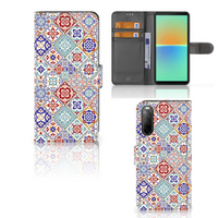 Sony Xperia 10 IV Bookcase Tiles Color